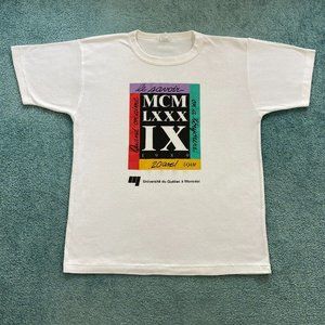 VINTAGE University of Quebec Montreal Canada 1989 Shirt Adult Extra Large UQAM